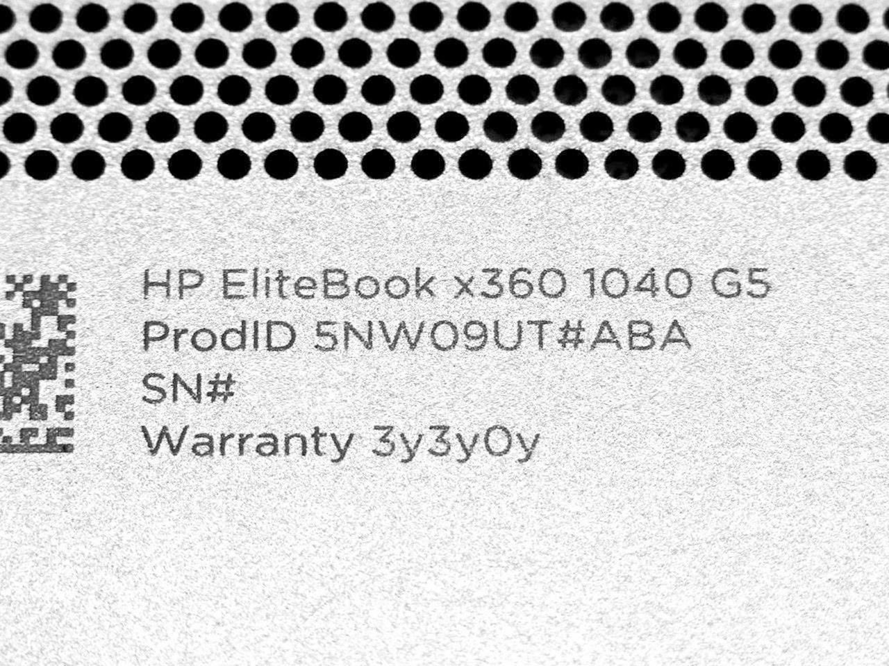 HP EliteBook x360 1040 G5 14″ | 1.90GHz Quad Core i7-8650U | 16GB DDR4