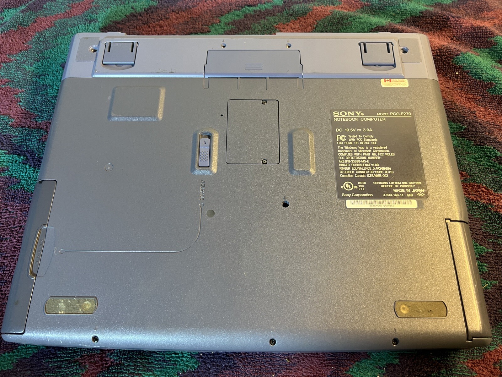 Sony PCG-F270 Laptop Vintage Pentium II