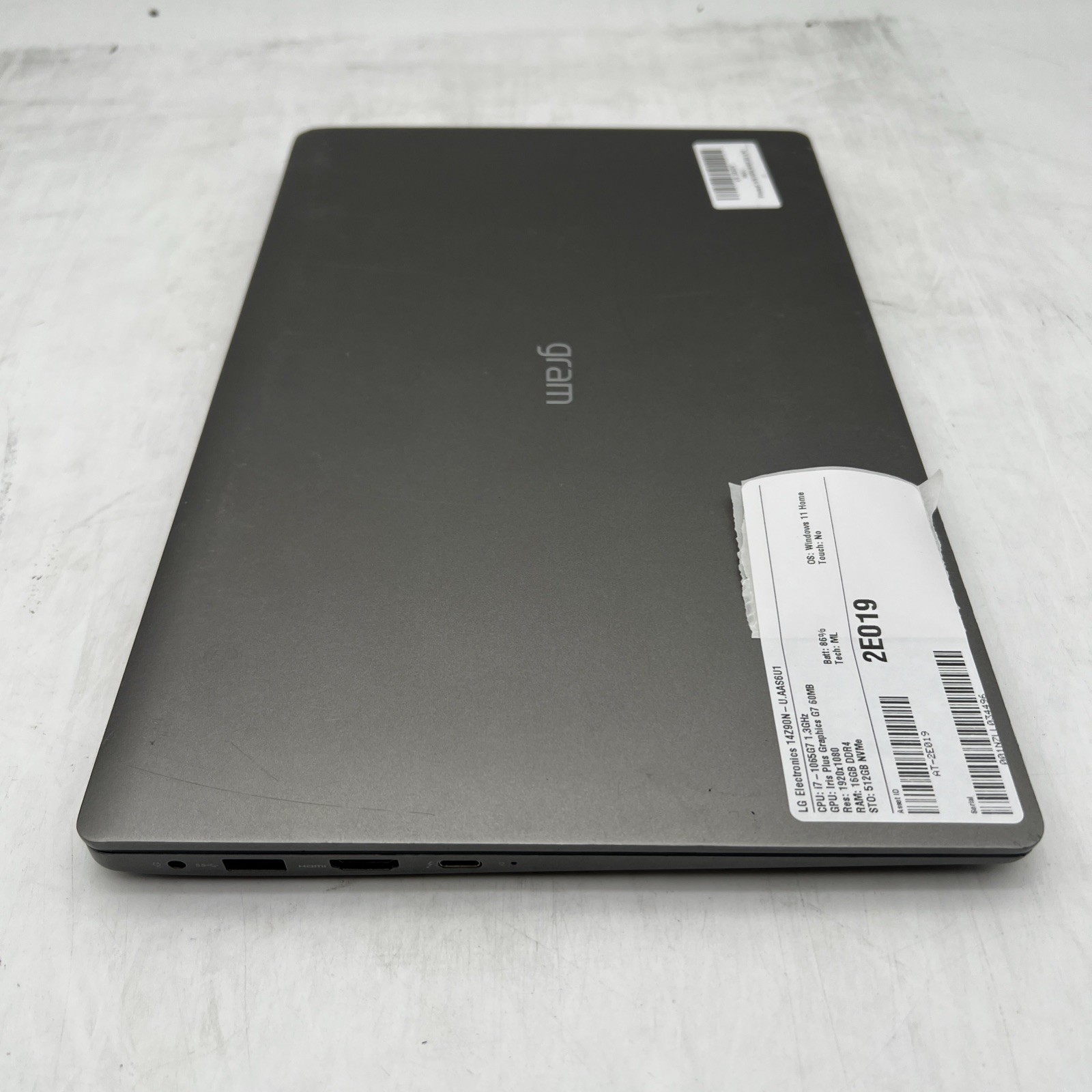 LG Electronics 14Z90N-U.AAS6U1 i7 1065G7 1.3GHz 16GB RAM 512GB SSD Win11H