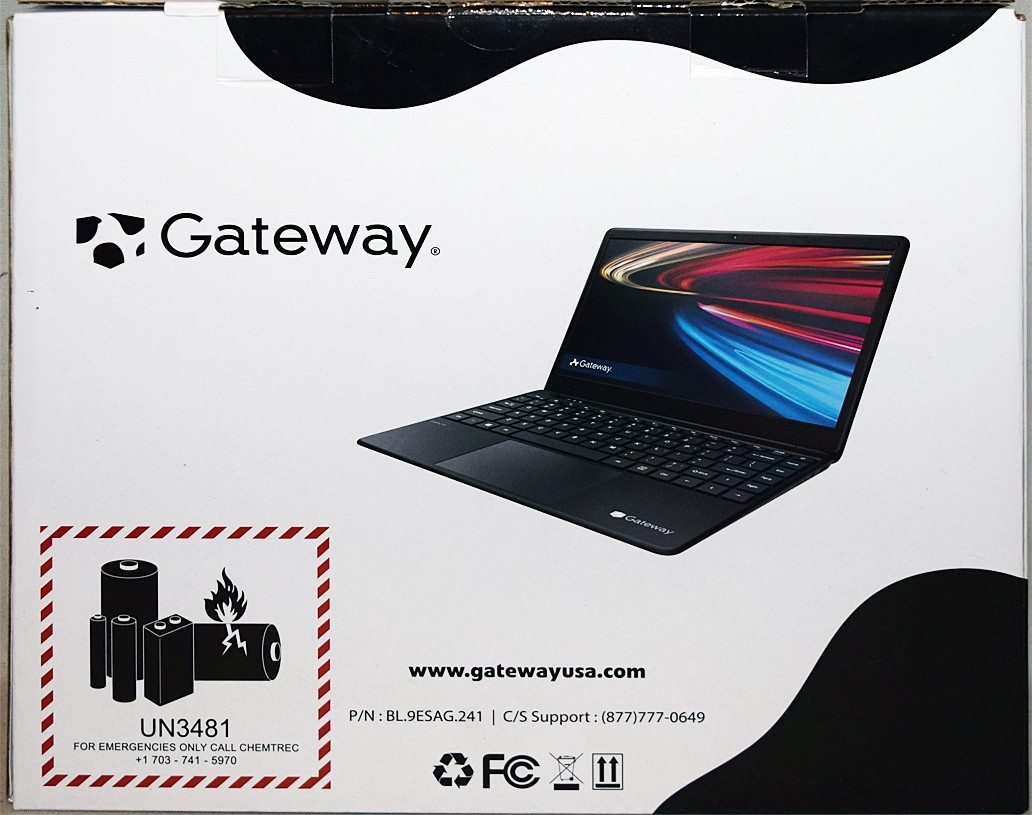 -GATEWAY- ULTRA SLIM NOTEBOOK Laptop Computer- INTEL CELERON/Windows 10/64gb/Box