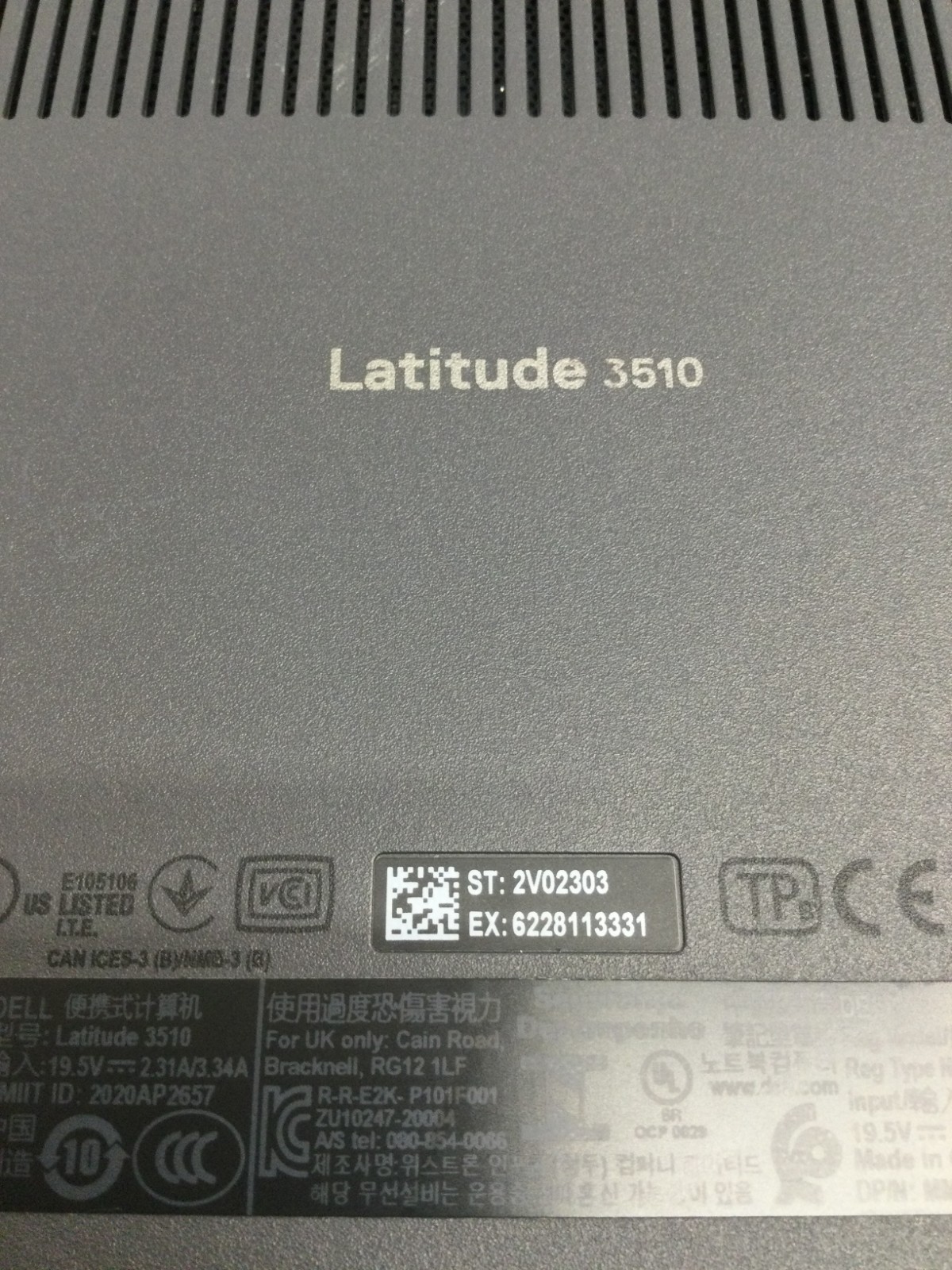 DELL LATITUDE 3510 15″ Intel Core i5 10310U 1.60GHz 8GB RAM 256GB SSD WIN 11PRO