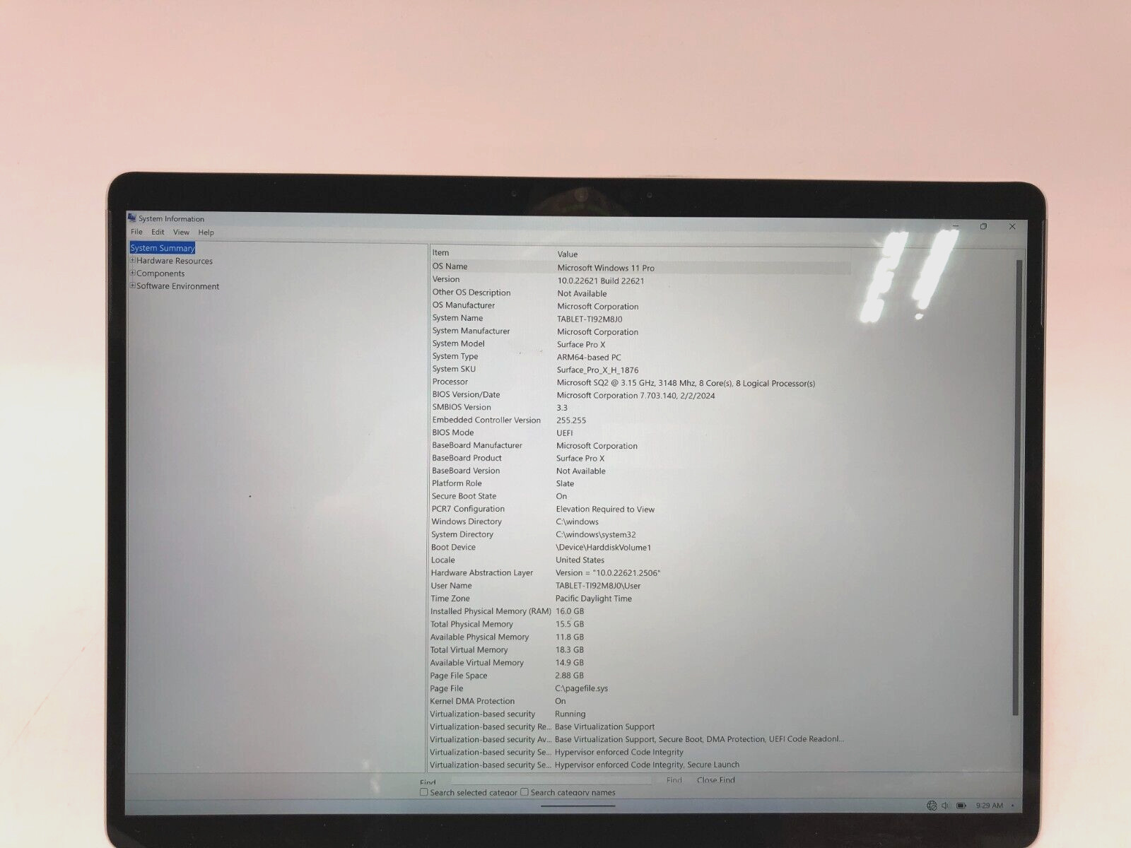 Microsoft Surface Pro X SQ2 Tablet 13-Inch 16 GB RAM 256 GB SSD LTE
