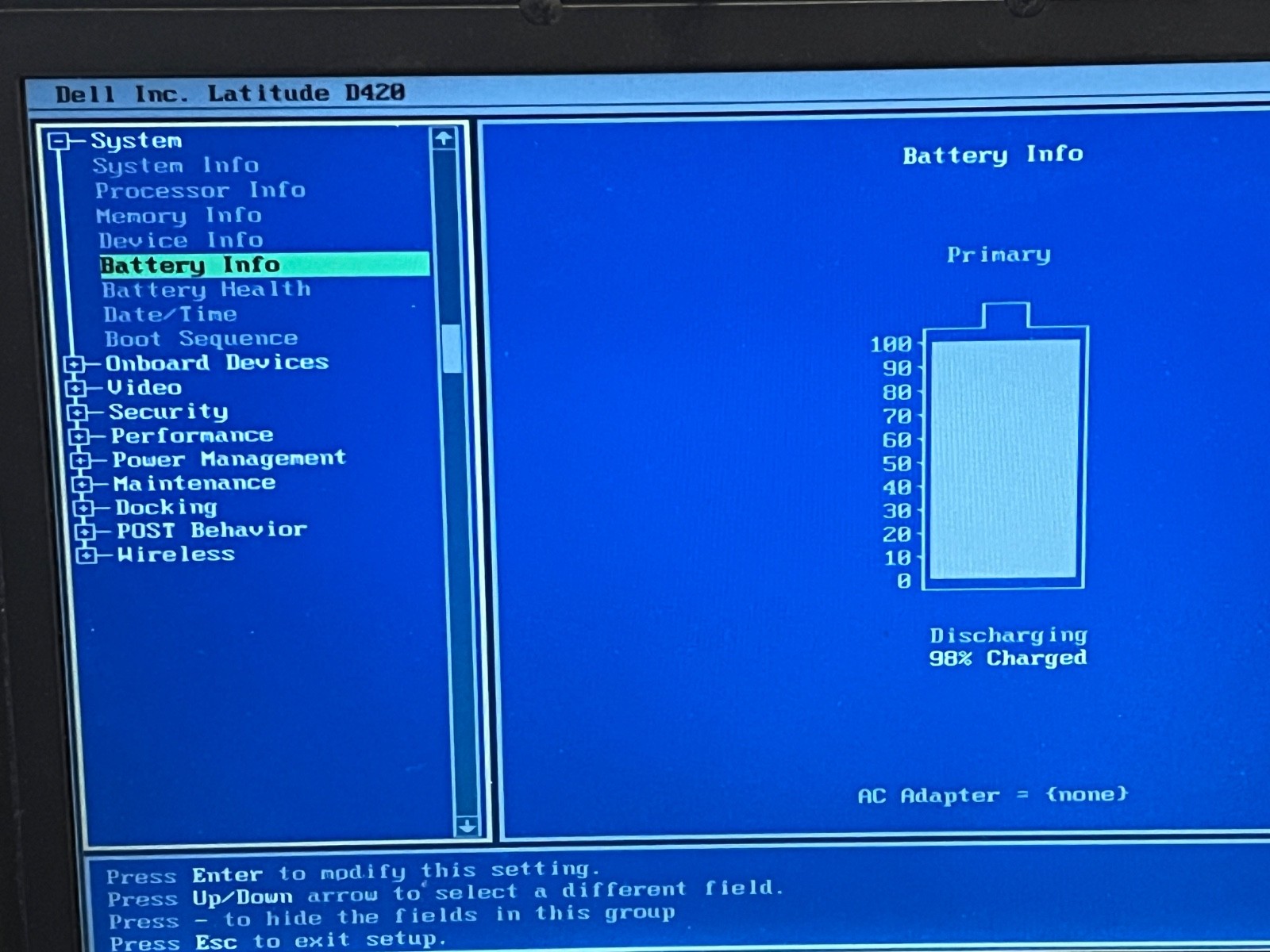 DELL LATITUDE D420 INTEL CORE DUO 1.2GHz 1.5GB RAM – No HDD – Battery Good