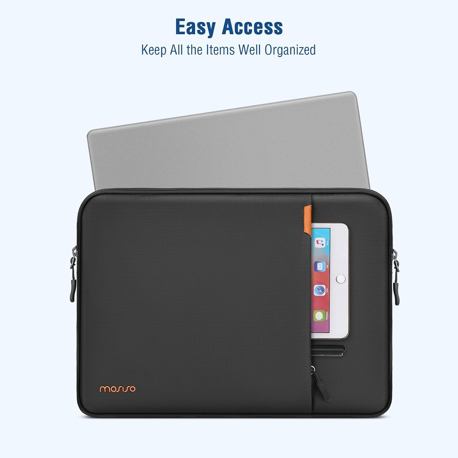 360 Protective Laptop Case 13.3 inch for MacBook Air 13.6/Pro 13/Pro 14, Black