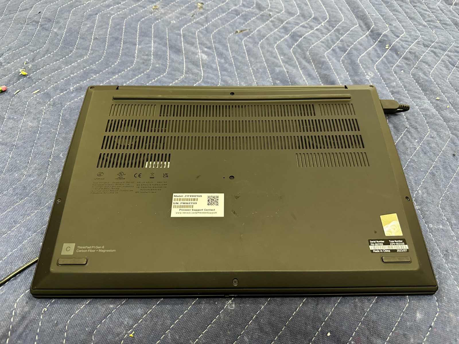Lenovo ThinkPad P1 Gen 6 16″ i9-13900H 2.6GHZ 32GB RAM Nvidia RTX 5000 Ada 16GB