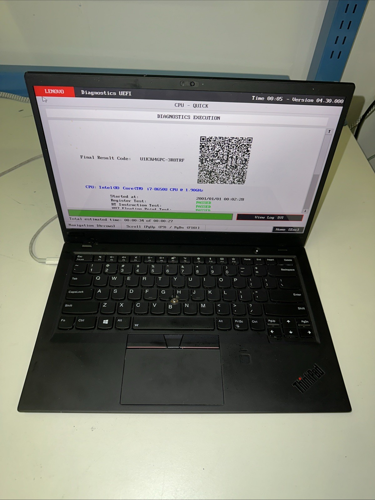 Lenovo ThinkPad X1 Carbon Gen 6 i7‑8650U NO RAM NO SSD Rubber Trackpad MISSING