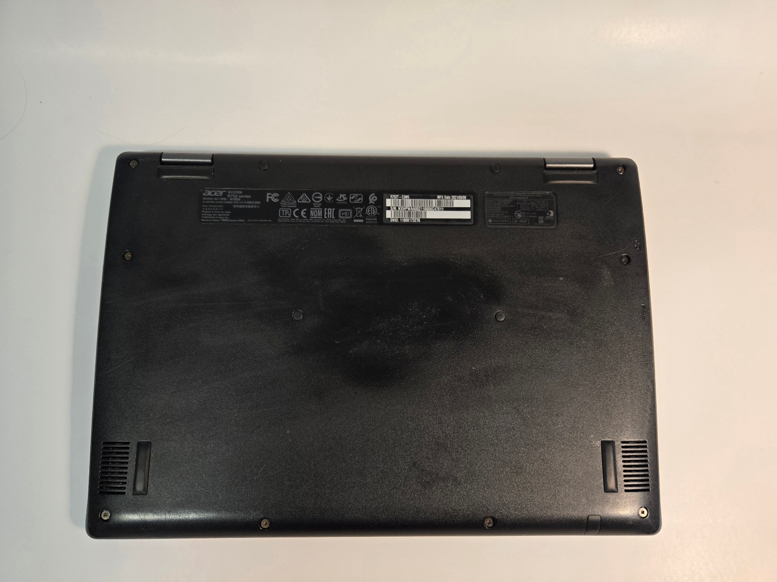 Acer Chromebook R752T Chrome OS 11.6” Touchscreen Wifi 4GB Ready to Use