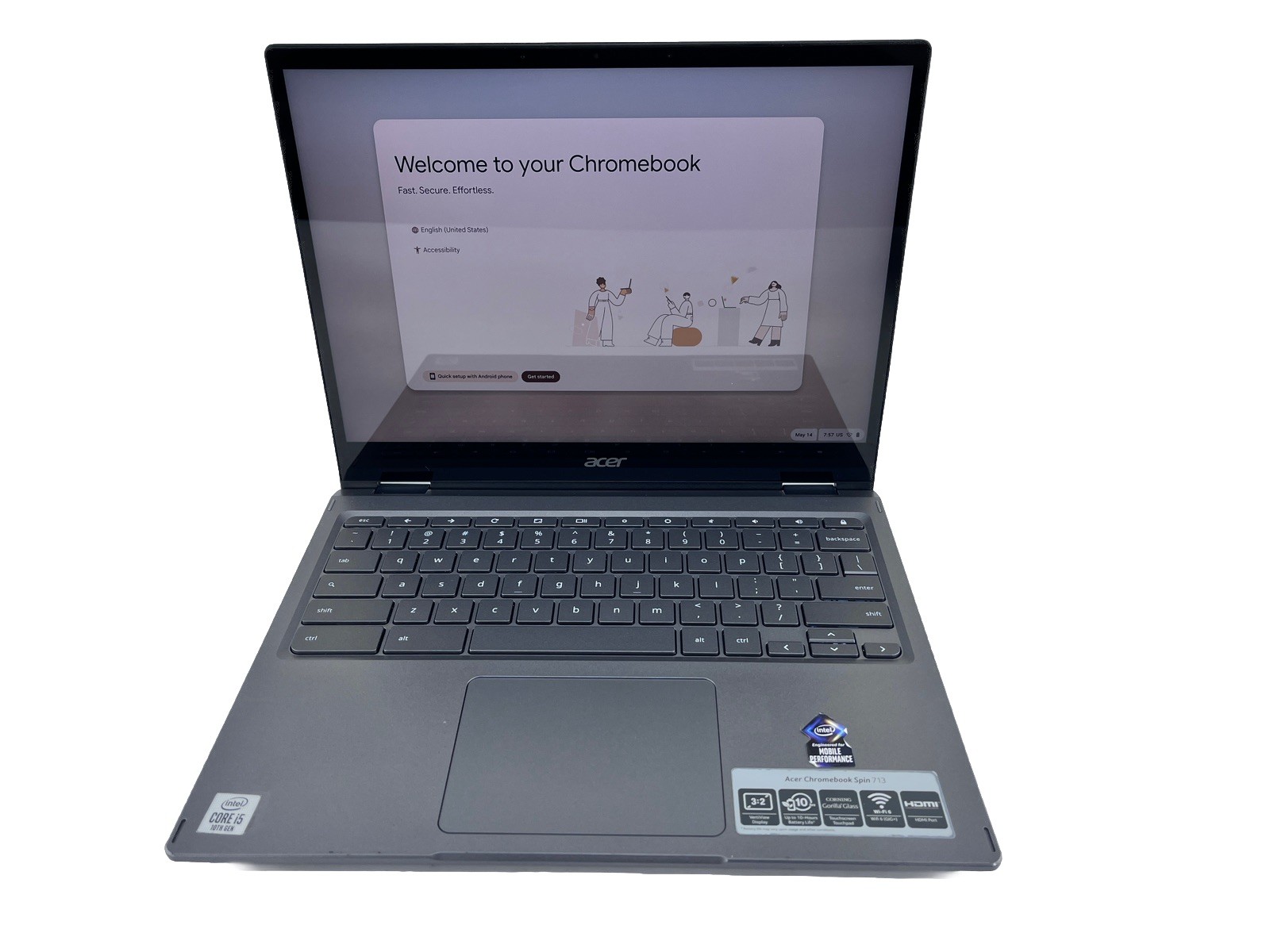 Acer Chromebook Spin 713 CP713-2W i5-10210U @ 1.6 GHz 8GB 128GB *Grade C*