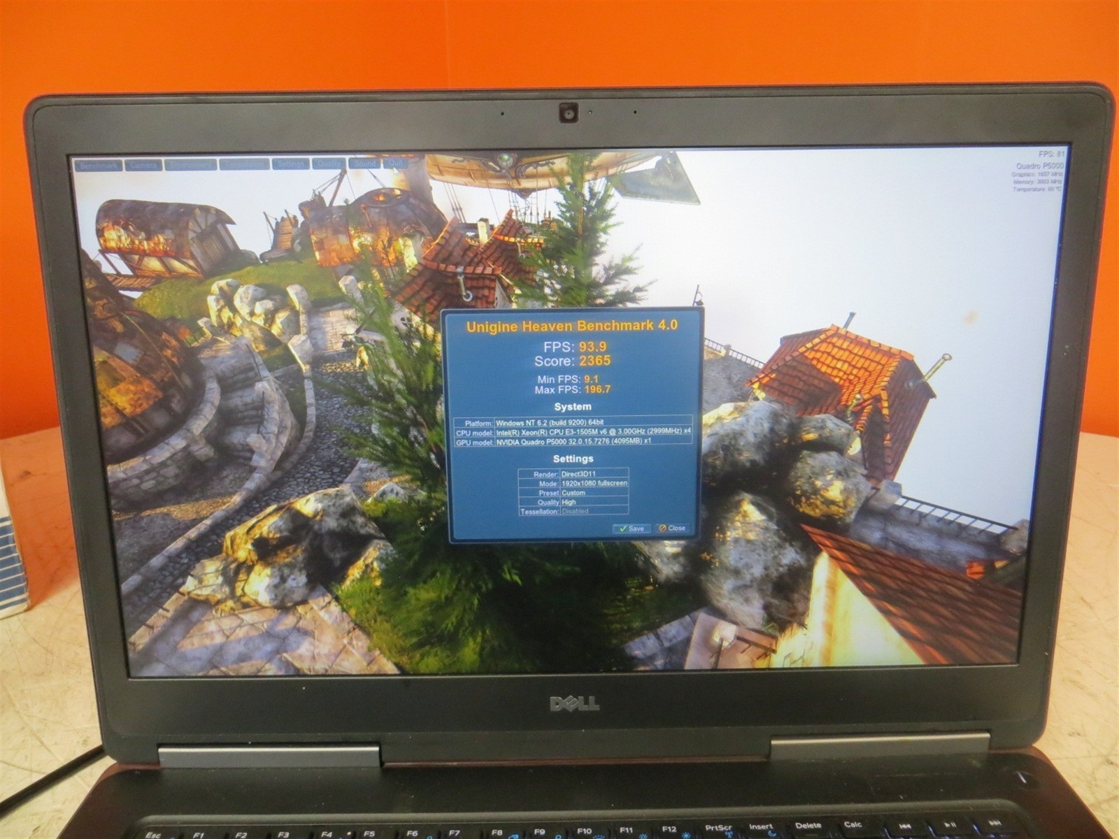 Scratched LCD Dell Precision 7720 Xeon E3-1505M v6 3GHz 16GB 512GB Quadro P5000