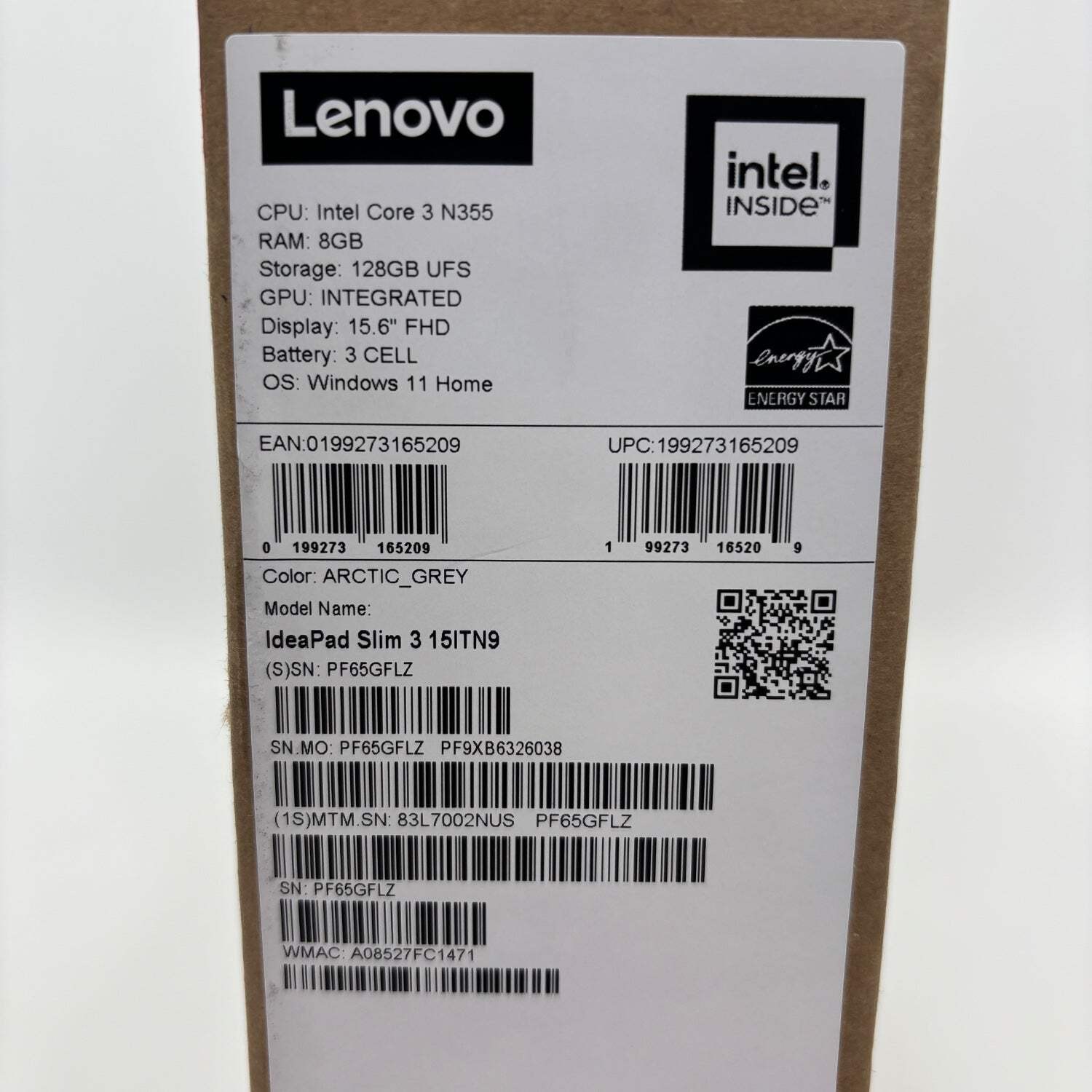 Lenovo Ideapad Slim 3 15ITN9 15.6″ Core 3 N355 3.9GHz 8GB RAM 128GB SSD