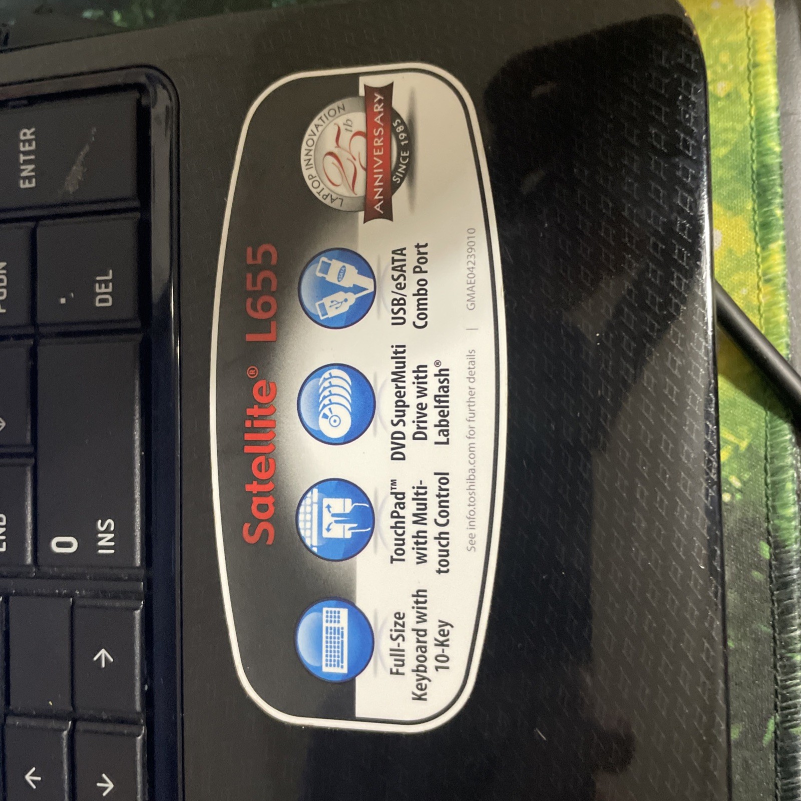 Toshiba Satellite L655-S5096 | Intel Pentium P6100 2.00GHz | 8GB RAM | NO HDD/OS