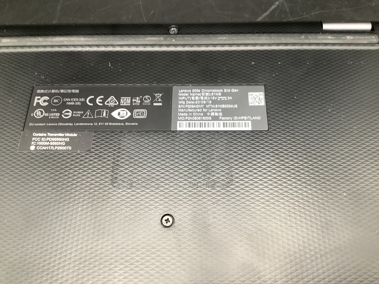 Lenovo 300e Chromebook 11.6 HD 2-N-1 N4020@1.1GHz 4GB RAM 32GB eMMC Read Desc 2