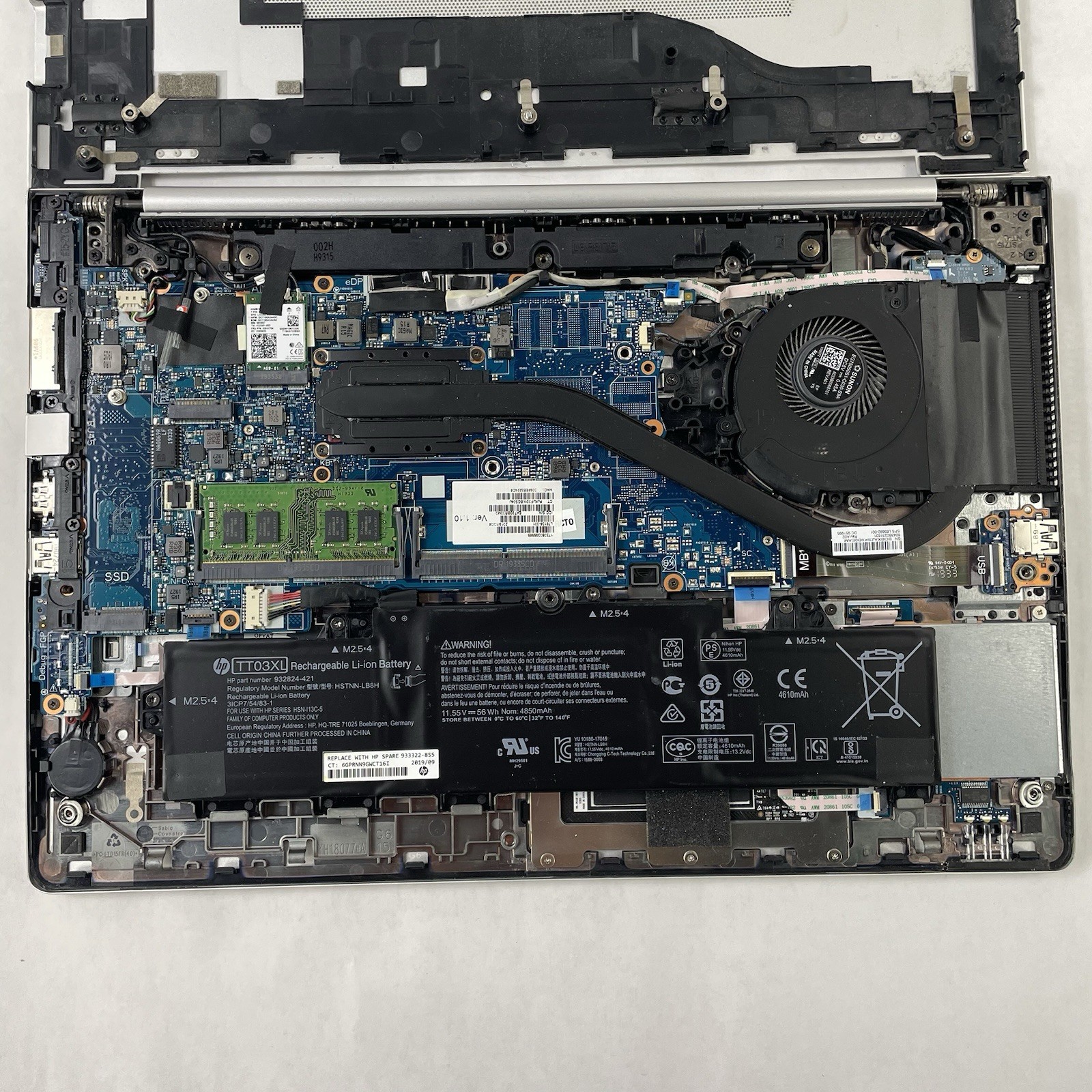 HP EliteBook 850 G6 15.6″ i5-8365U 1.60 GHz 8 GB RAM No SSD/OS/AC