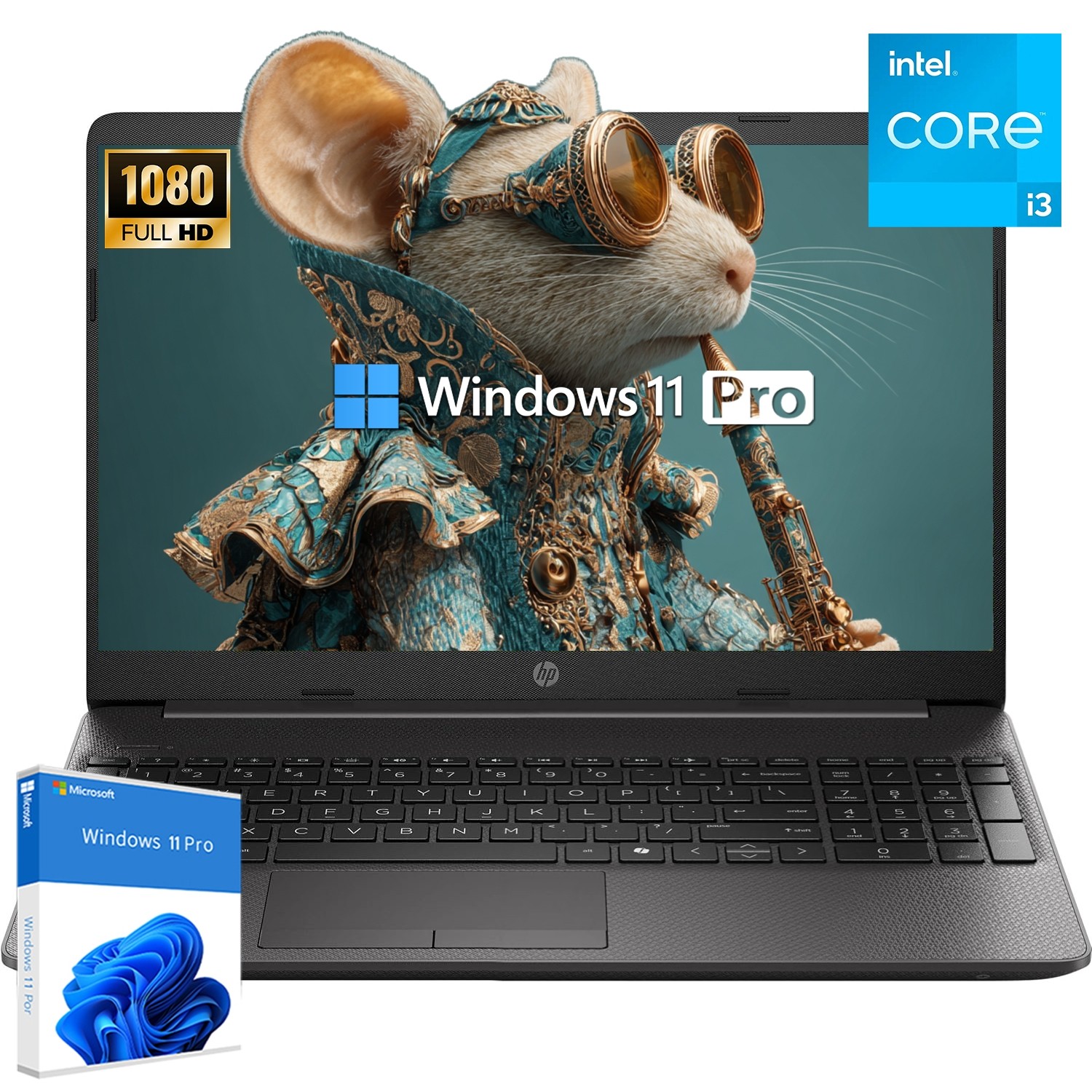 HP Laptop 250R G9 – 15.6″ FHD+ 4.5GHz Core i3 1315U 16GB RAM 512GB SSD Win11Pro