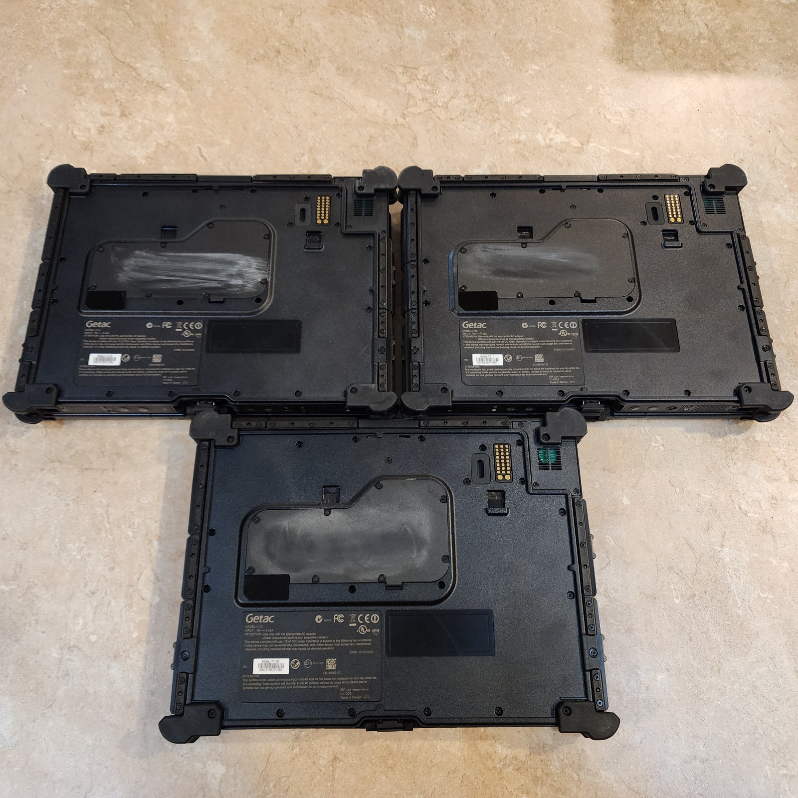 3x Lot 2-in-1 Getac V110 G3 11.6″ Touch Tablet PC i5-6200U 128GB SSD 16GB RAM
