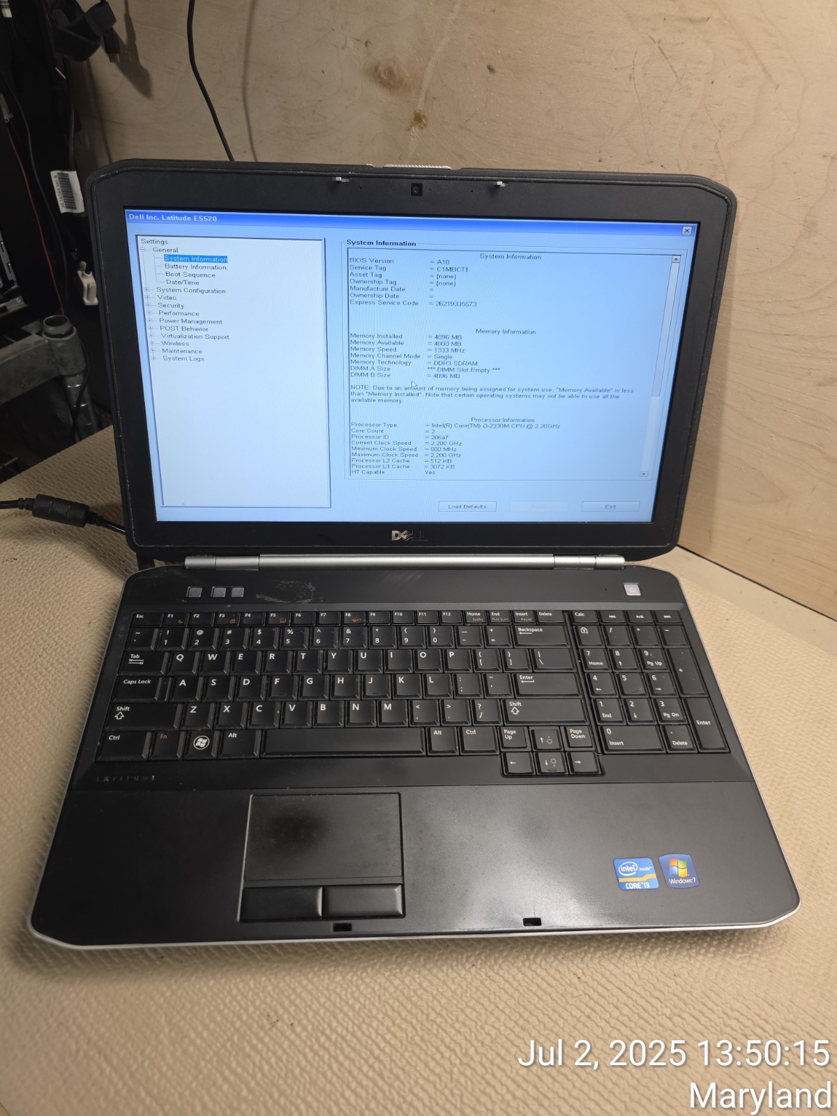 AS IS Lot of 3 Dell E5520 laptops for parts or repair