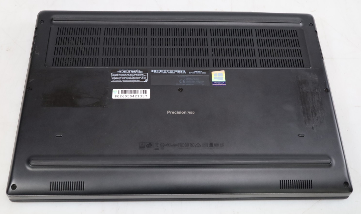 Dell Precision 7530 15.6″ Intel i5-8400H 32GB DDR4 Quadro P2000 No HDD COA OS