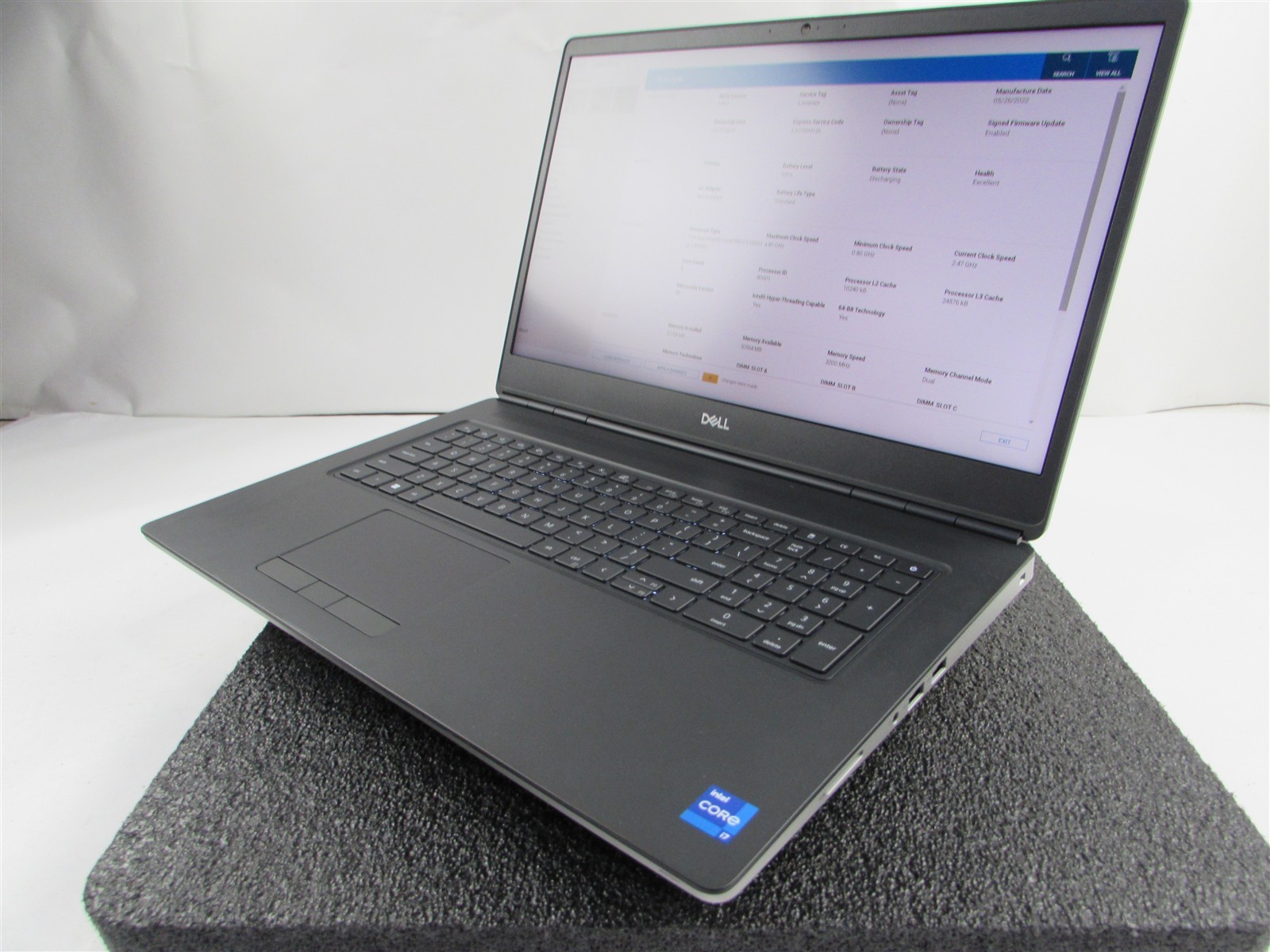 DELL PRECISION 7760 1920X1080 I7-11850H 1TB 32GB NVIDIA RTX A4000 WIN 11 PRO