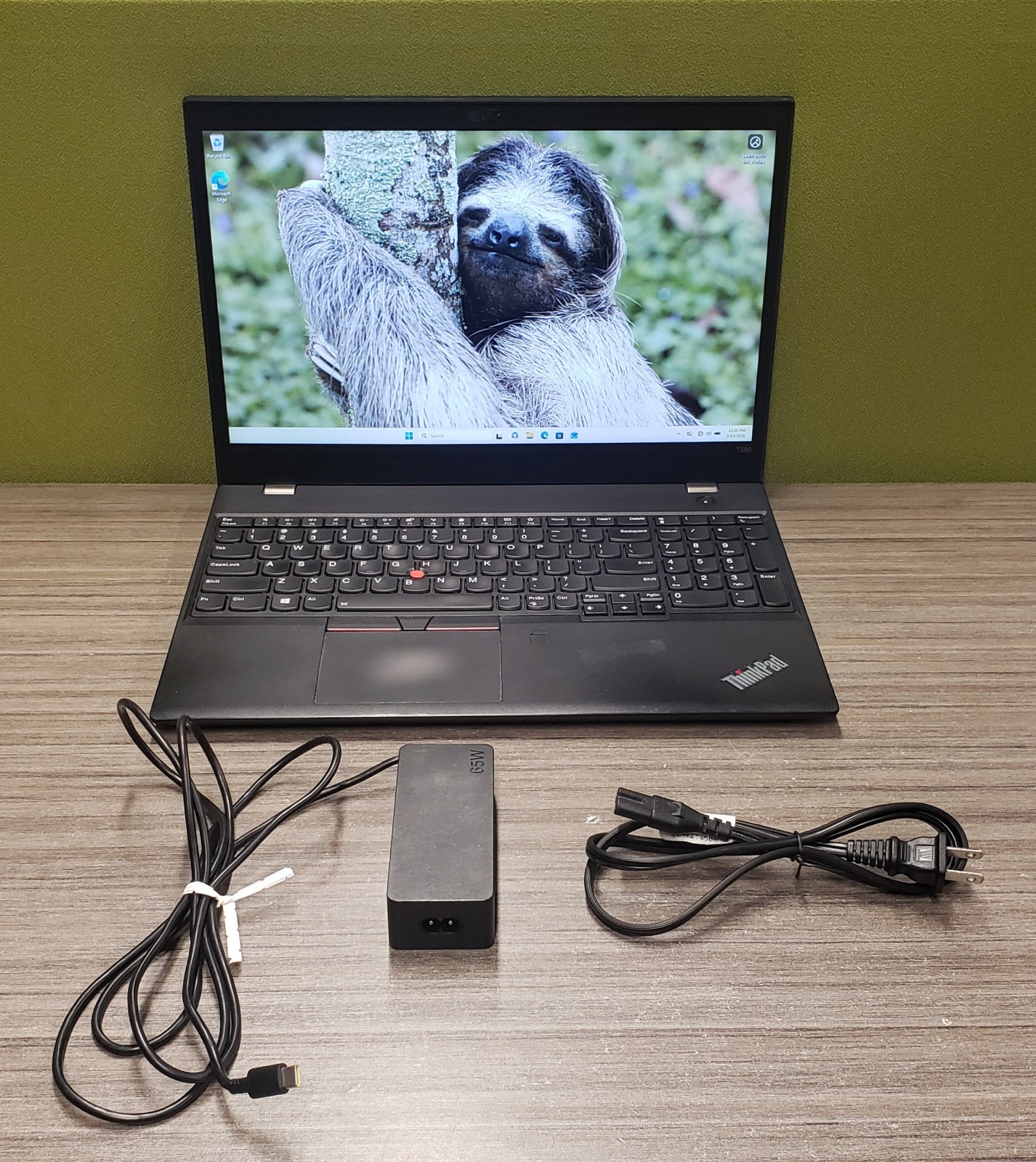 LENOVO THINKPAD T580 LAPTOP i5-8350U 16GB RAM 238GB SSD WIN 11 Pro Wifi – READ