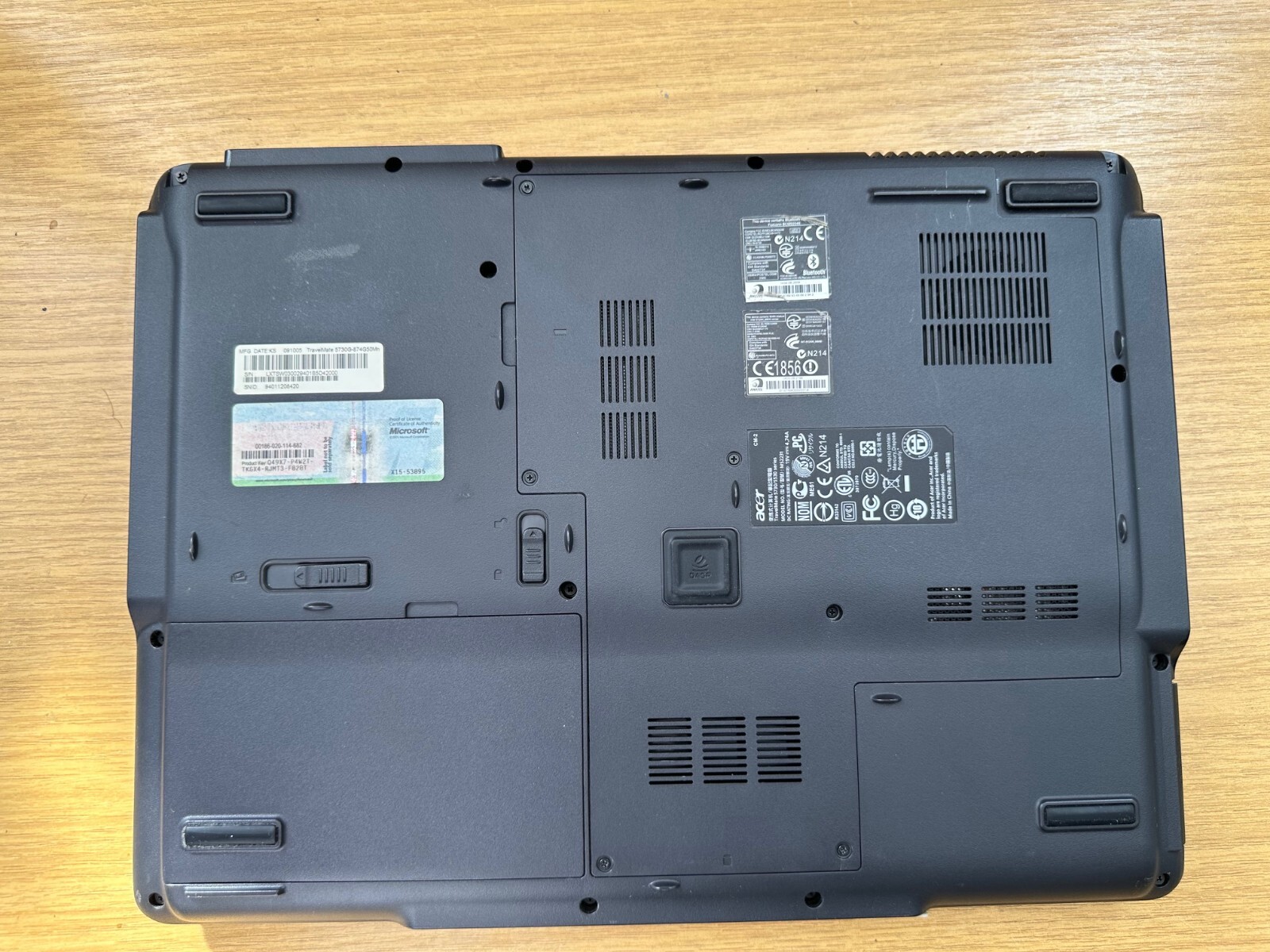Acer Travelmate 5730 – M52231 Intel Core Duo P8700 2.53GHz 4GB RAM No HDD