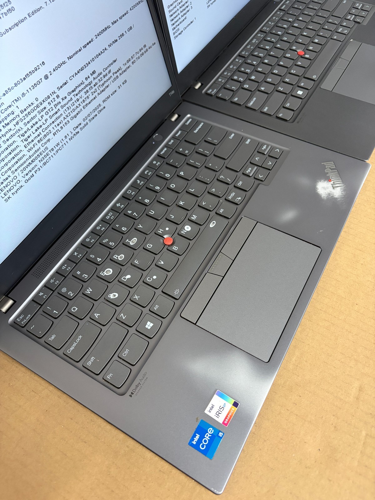 Lot of 6 Lenovo ThinkPad T14s Gen 2 i5-1135G7 | 256GB SSD | 8GB RAM | NO OS H