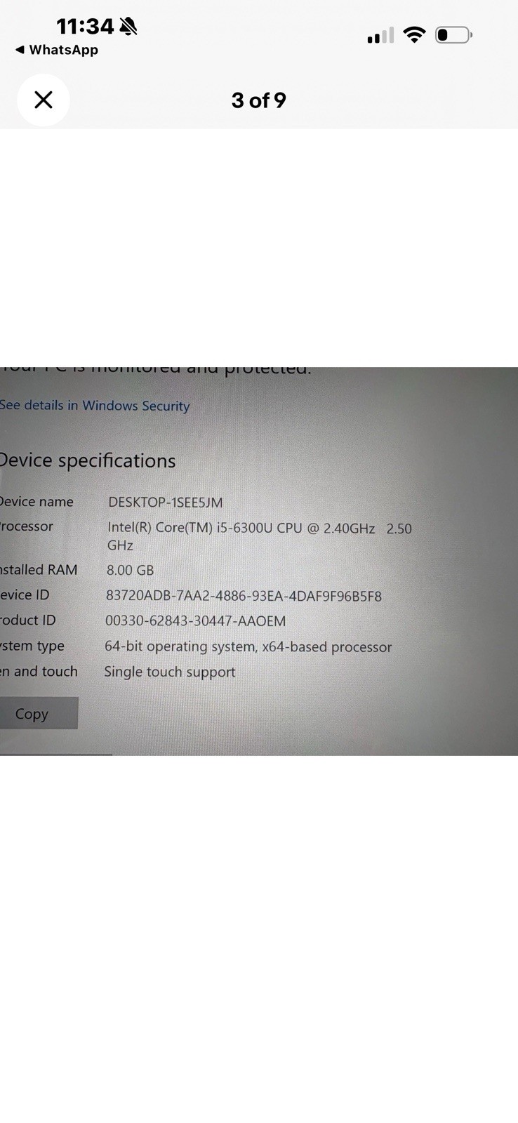 Microsoft Laptop 2/6 Gen I5/ 8 Ram/ 128 Ssd/ Win 10 Pro/ Charger Included/ Touch