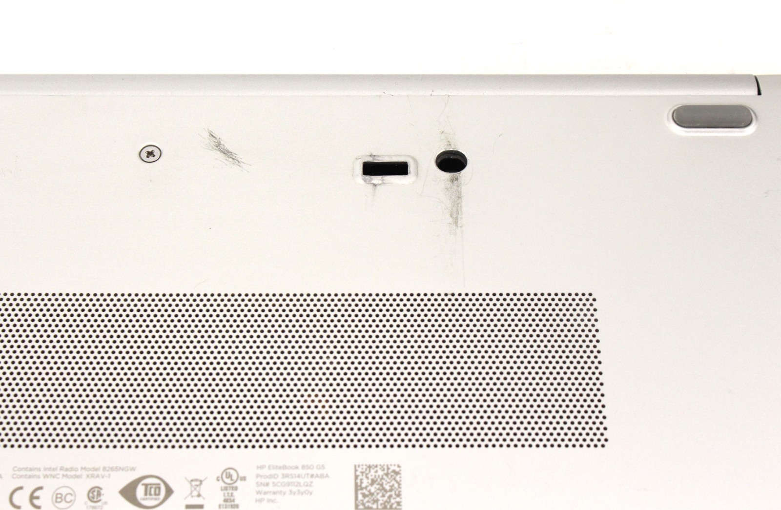 HP Elitebook 850 G5 15.6″ 1.6GHz i5-8250U 256GB SSD 8GB RAM Win 11 Pro ; 6181288