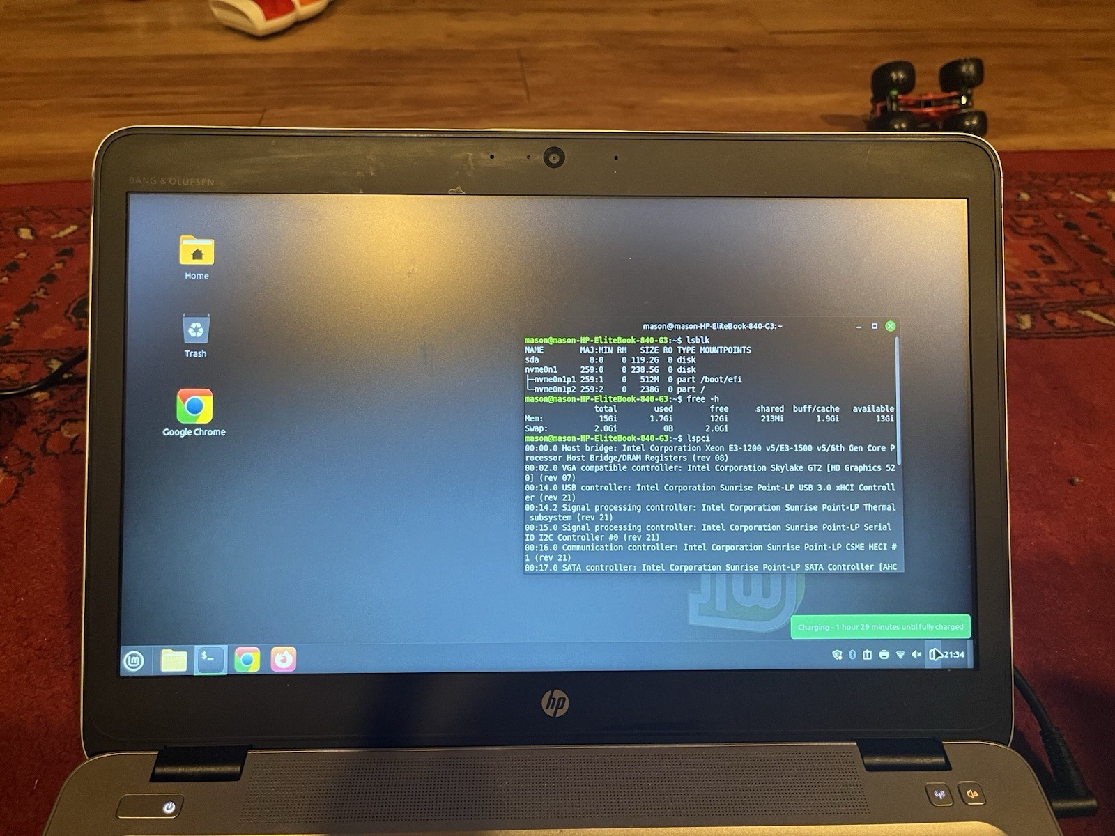 HP Elitebook 840 G3 14” (250 NVMe, 120 SSD, Intel Core i7 6th Gen. 16GB DDR4