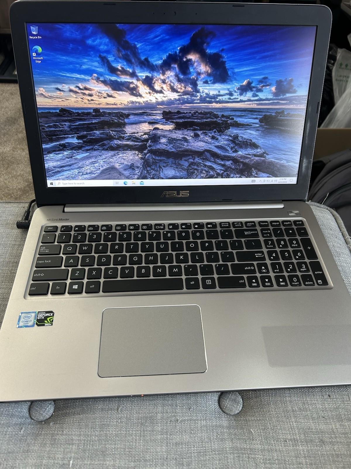 ASUS Laptop Intel I7 – 8 GB