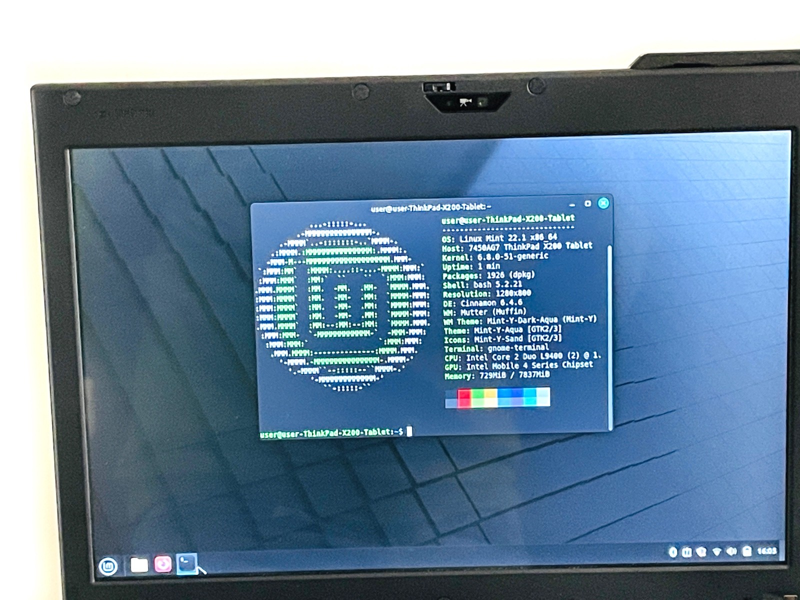 Lenovo ThinkPad X200 Tablet C2D 240SSD 8GB RAM, Linux Mint – GOOD
