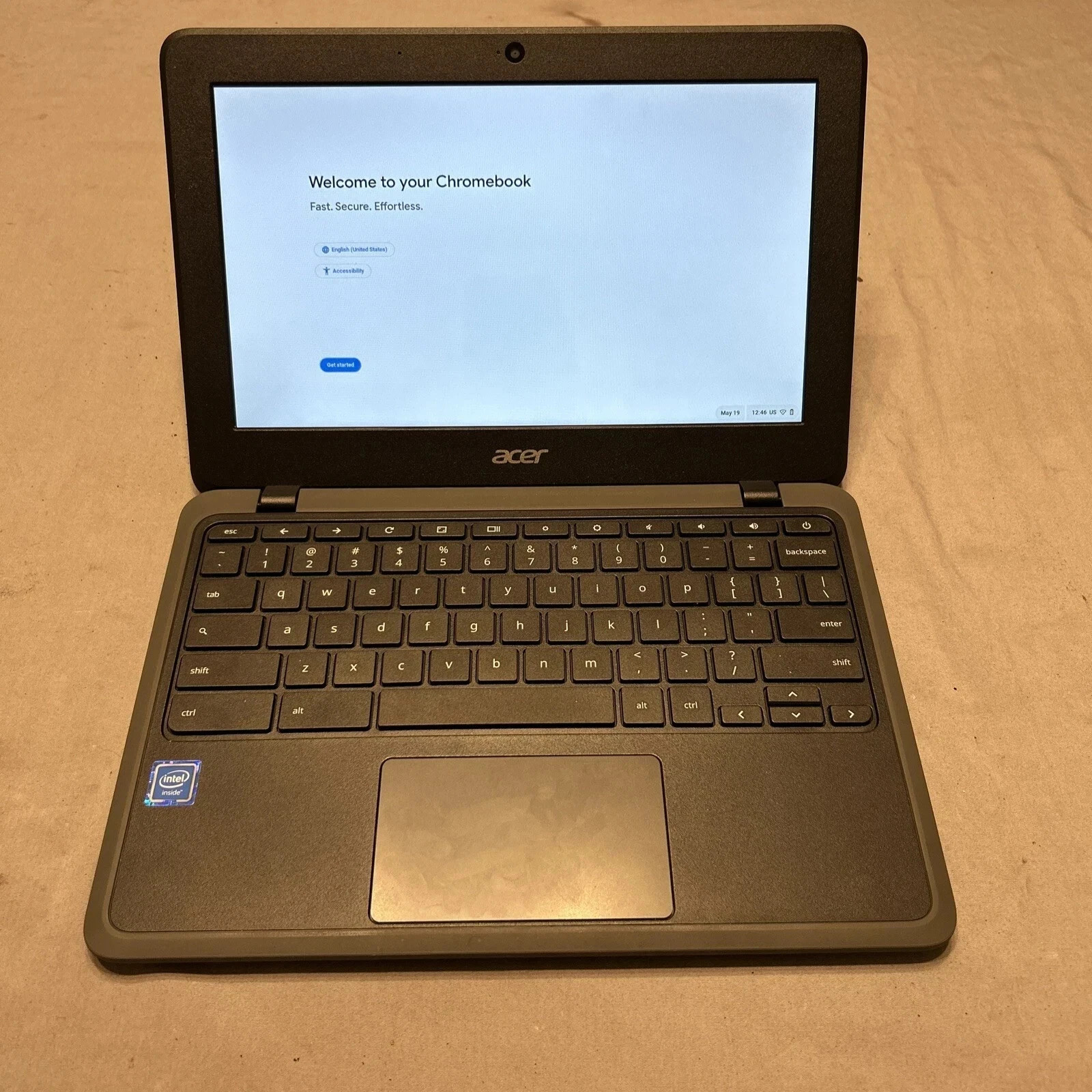 Acer Chromebook C732T 11.6″ Celeron N3350 4GB 32GB Touch ChromeOS Grade B