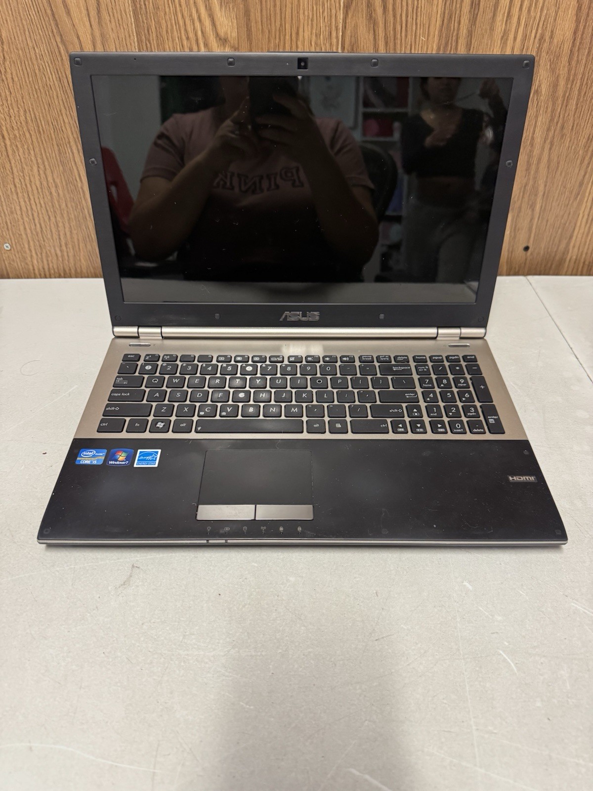 ASUS U56E Laptop i5-2450M 6GB RAM No HDD No Charger For Parts Repair