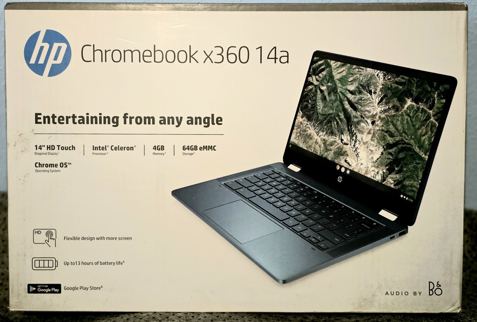 **BRAND NEW** HP Chromebook x360 HD Touchscreen 2 in 1 Convertible Laptop 64GB