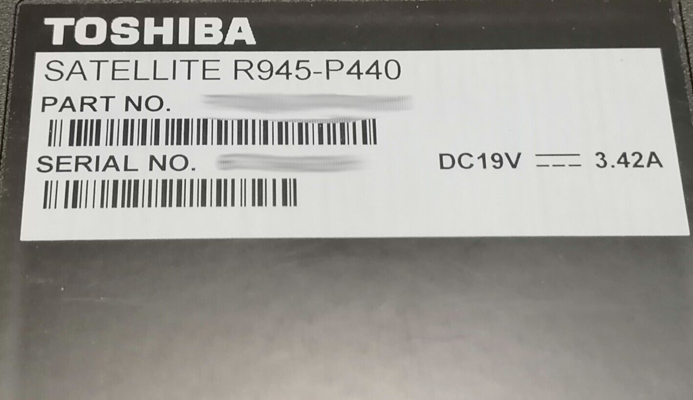 FOR PARTS 14″ Toshiba Satellite R945-P440 (i5-3210M/NO RAM/NO HDD)