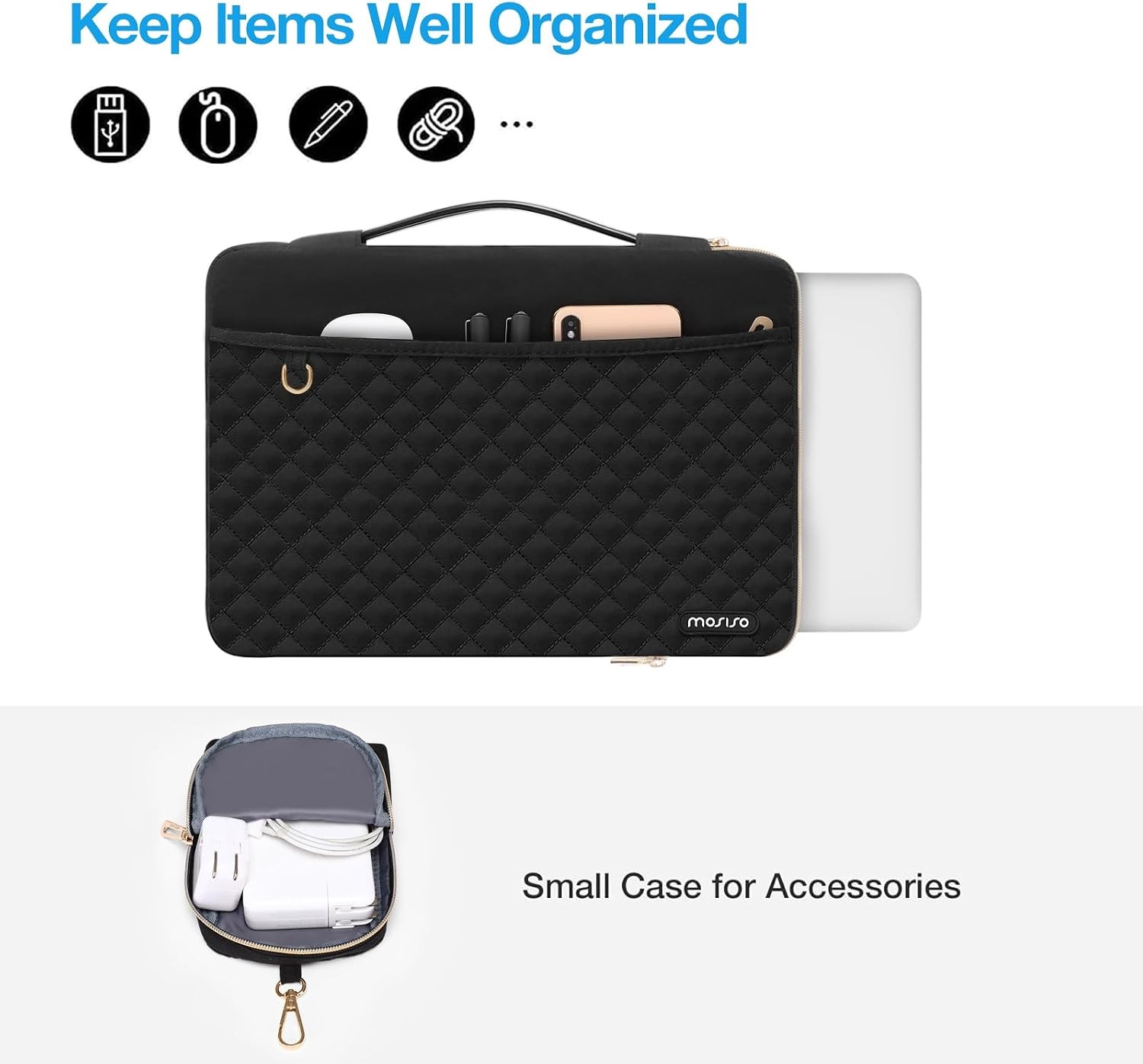 13-14 inch 360 Protective Laptop Sleeve, MacBook Neo/Air 13.6/Pro 13/Pro 14 Case