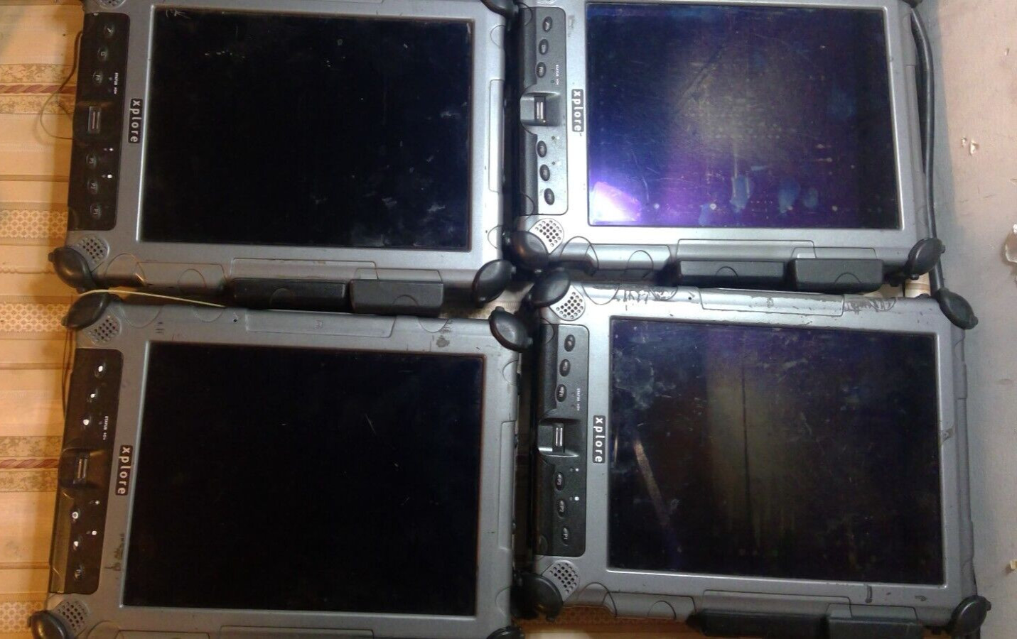 Lot of 4 Xplore iX104C5 Intel core i7 4GB RAM No SSD 10.4″ Touch screen Tablet