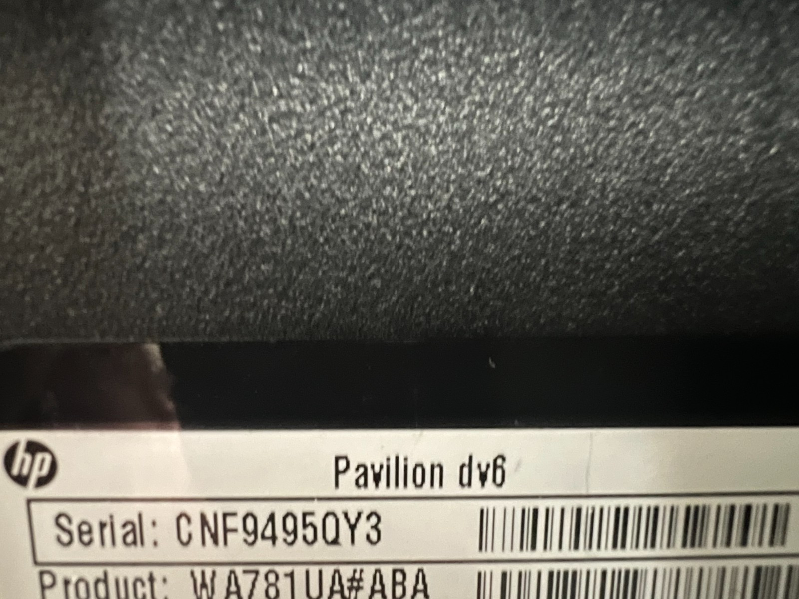 HP Pavilion DV6- PC Intel i3-M330 2.13GHz 4 GB NO HDD No OS