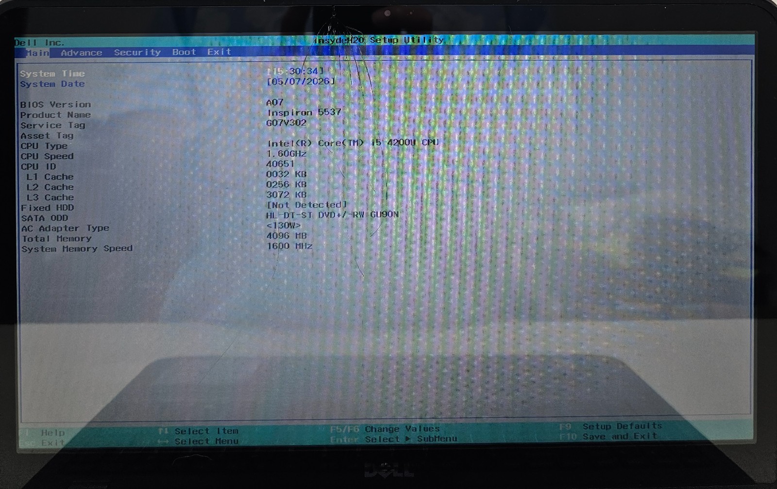 Dell Inspiron 5537 15.6″ Touch Laptop Intel Core i5-4200U 4GB Ram NO HD/OS (FL)