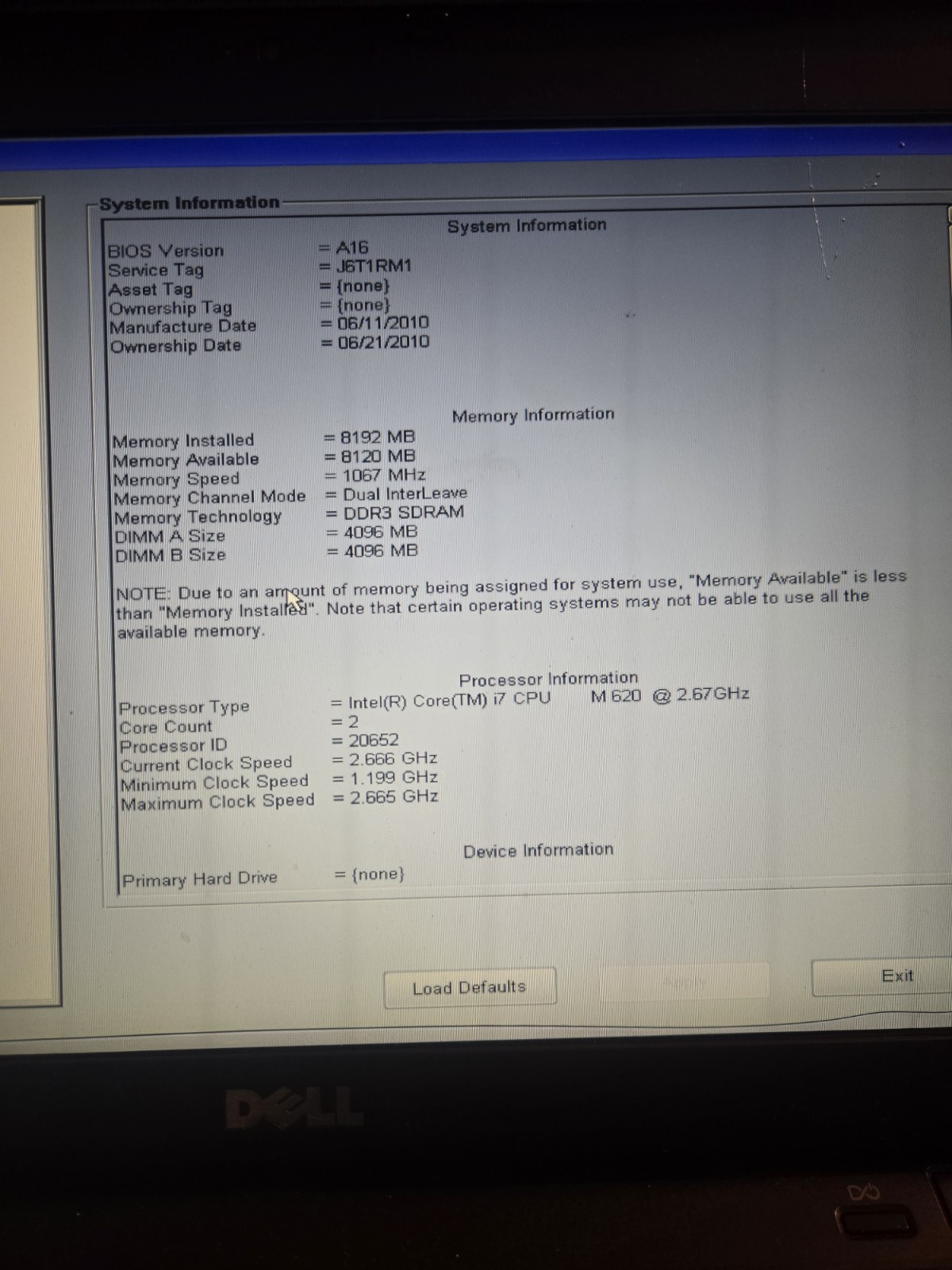 Dell Latitude E6410 ATG Laptop Rugged 2.53GHz 4GB RAM No HDD