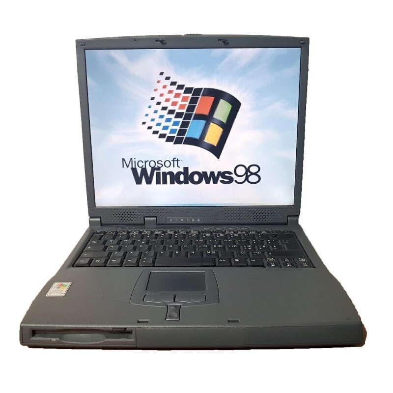 Notebook PC Laptop With Windows 98 Floppy PROGRAMS MS DOS Serial RS232 21055