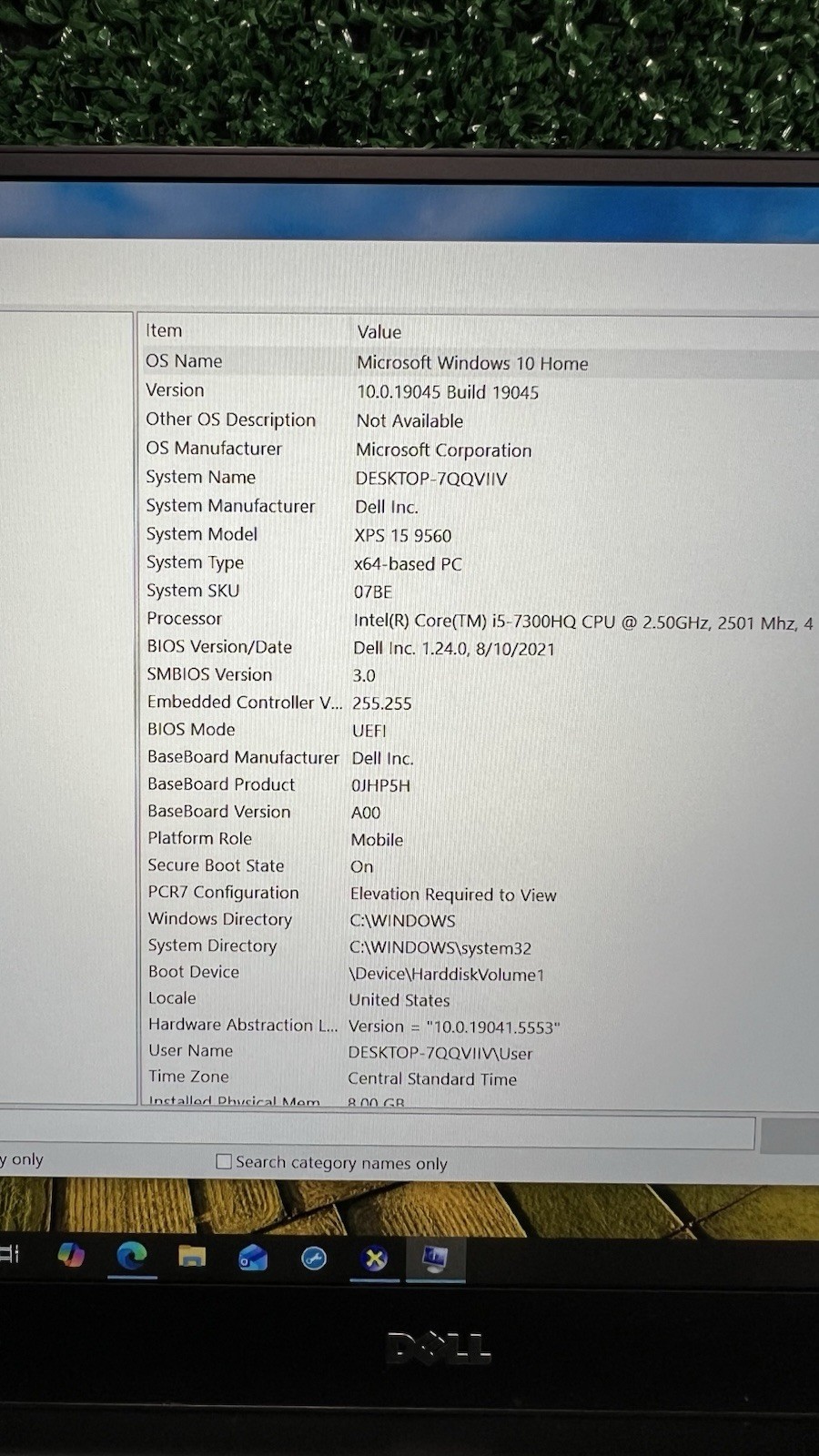 Dell XPS 15 9560 15.6″ i5-7300HQ, GTX 1050, 8GB RAM, 256GB SSD, Win 10.