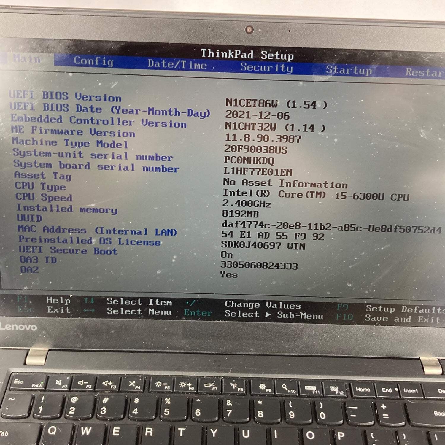 Lenovo Thinkpad T460s 14″ i5-6300U 2.4GHz 8GB RAM NO SSD NO OS