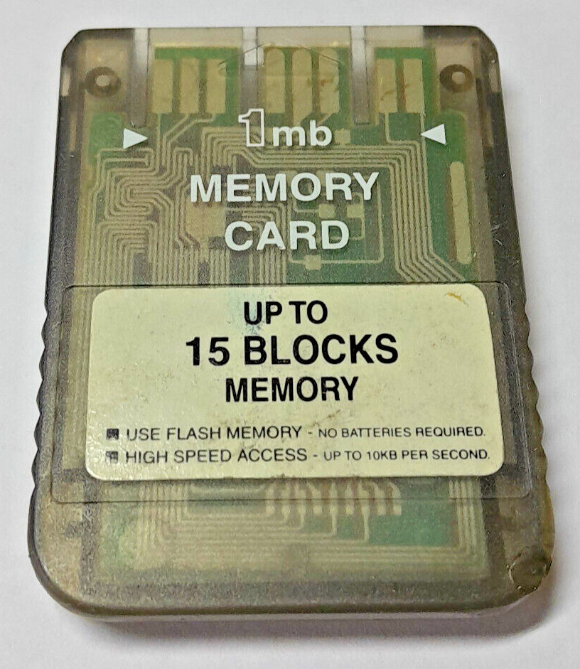 MEMORY CARD SCHEDA DI MEMORIA 1 MB PLAYSTATION 1 PS1