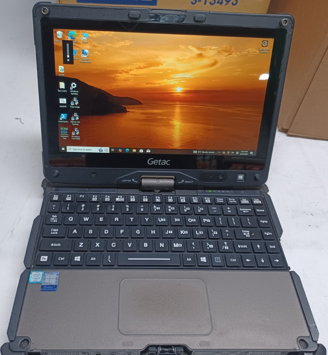 Getac V110 G3 11.6″ Touch Screen Laptop i5-6200U 2.3GHz No Ram No storage