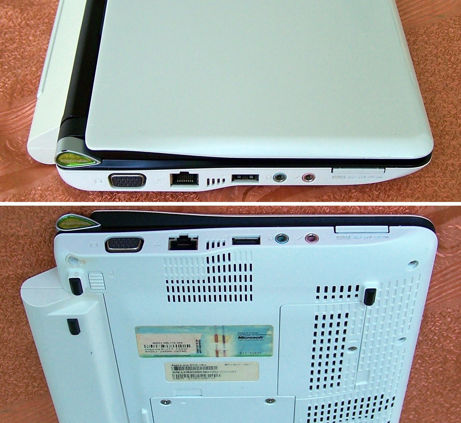 Acer Aspire One kav10 (D150), Intel N280 1.66GHz, 2GB, 160GB, Win XP, 10.1″