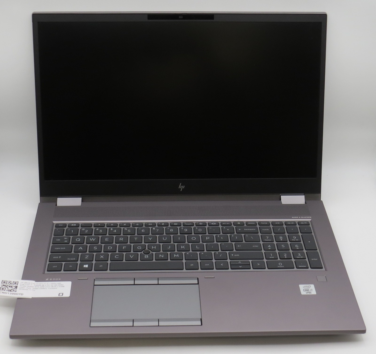 HP ZBook Fury 17 G7 | i7-10850H @2.7 | 32GB/512GB | RTX 3000m | Win 11 | No AC