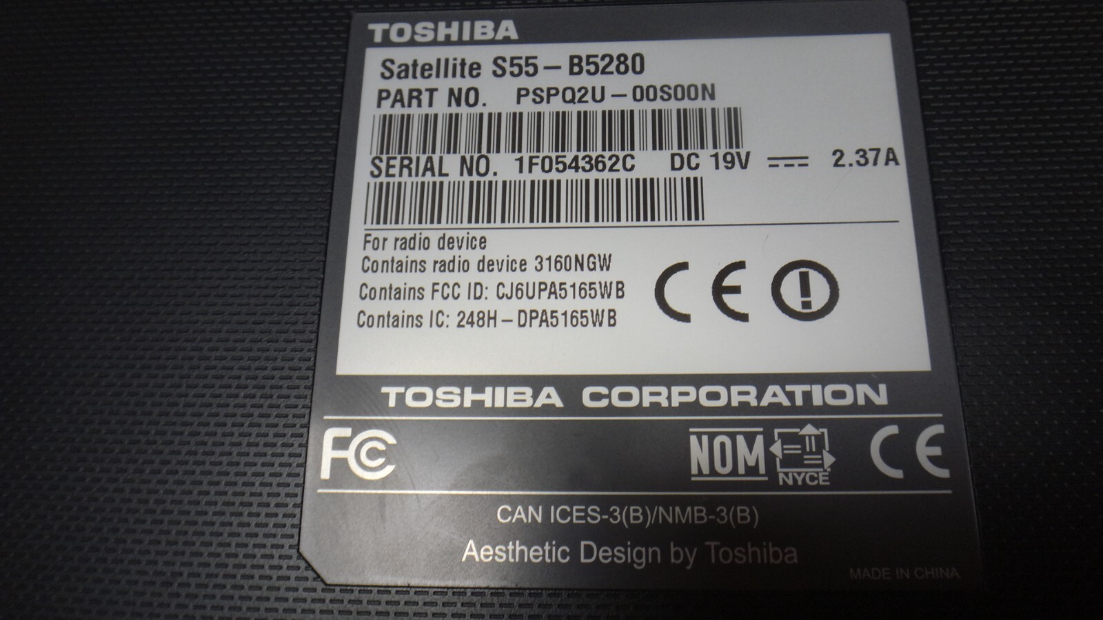 Toshiba Satellite S55-B5280, 15.6″, I7, 16 GB, 1TB, Wins10, good laptop