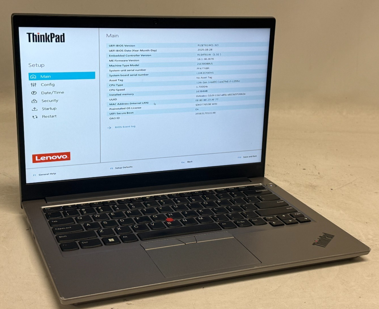 Lenovo ThinkPad E14 Gen 4 14″ (i7-1255U – 16GB RAM – 512GB SSD – Win11Home)
