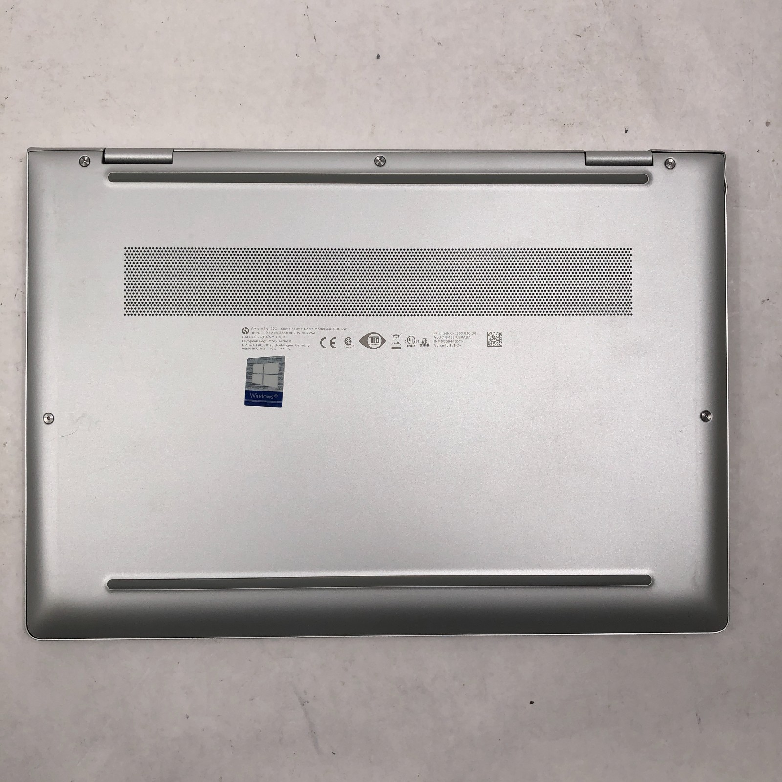 HP EliteBook 830 G6 x360 Core i5-8365U 1.6GHz 16GB RAM 256GB SSD No OS READ*