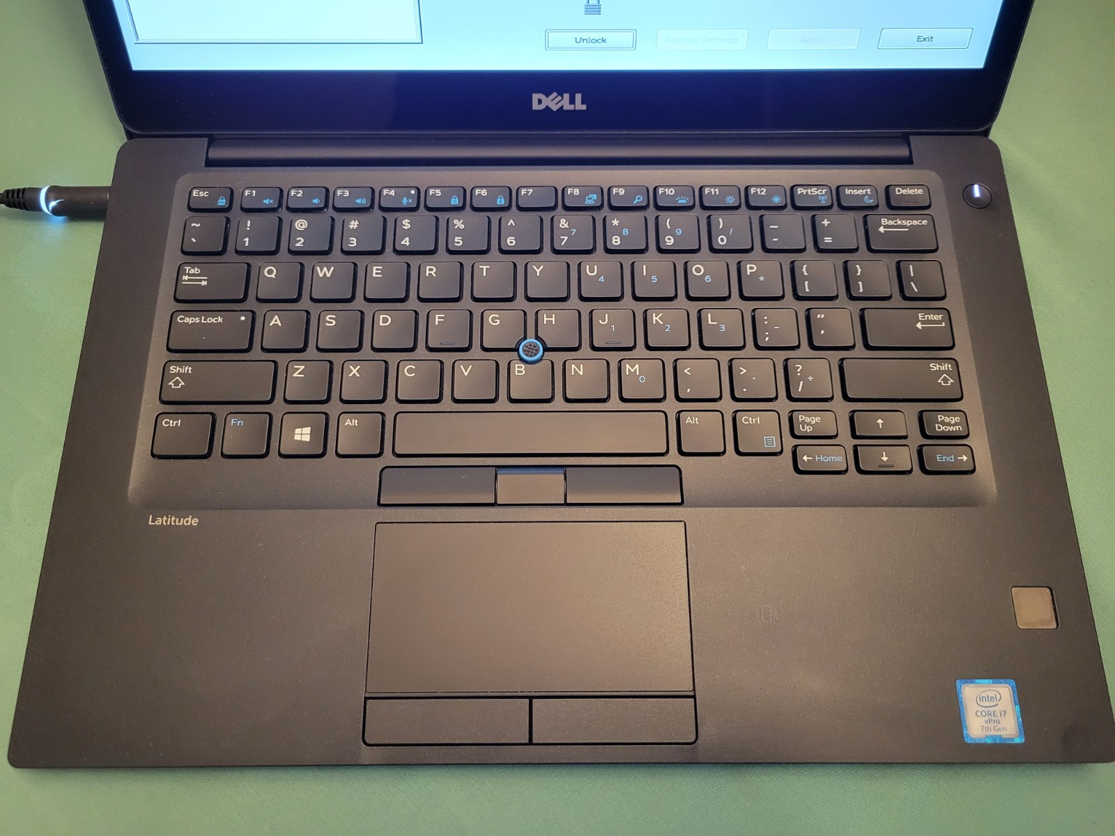 Dell Latitude 7480 Core i7-7600U @2.8Ghz, 8GB RAM, NO SSD/OS/BATTERY BIOS LOCKED